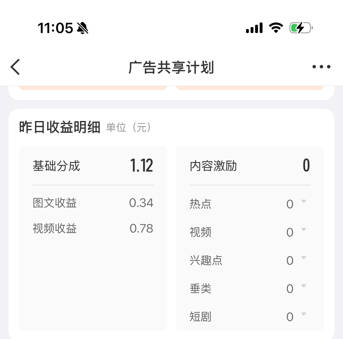 晒个收益。一块钱也是爱，一块钱也是值得纪念的。这可是从大眼那里薅出来的一块钱！晚