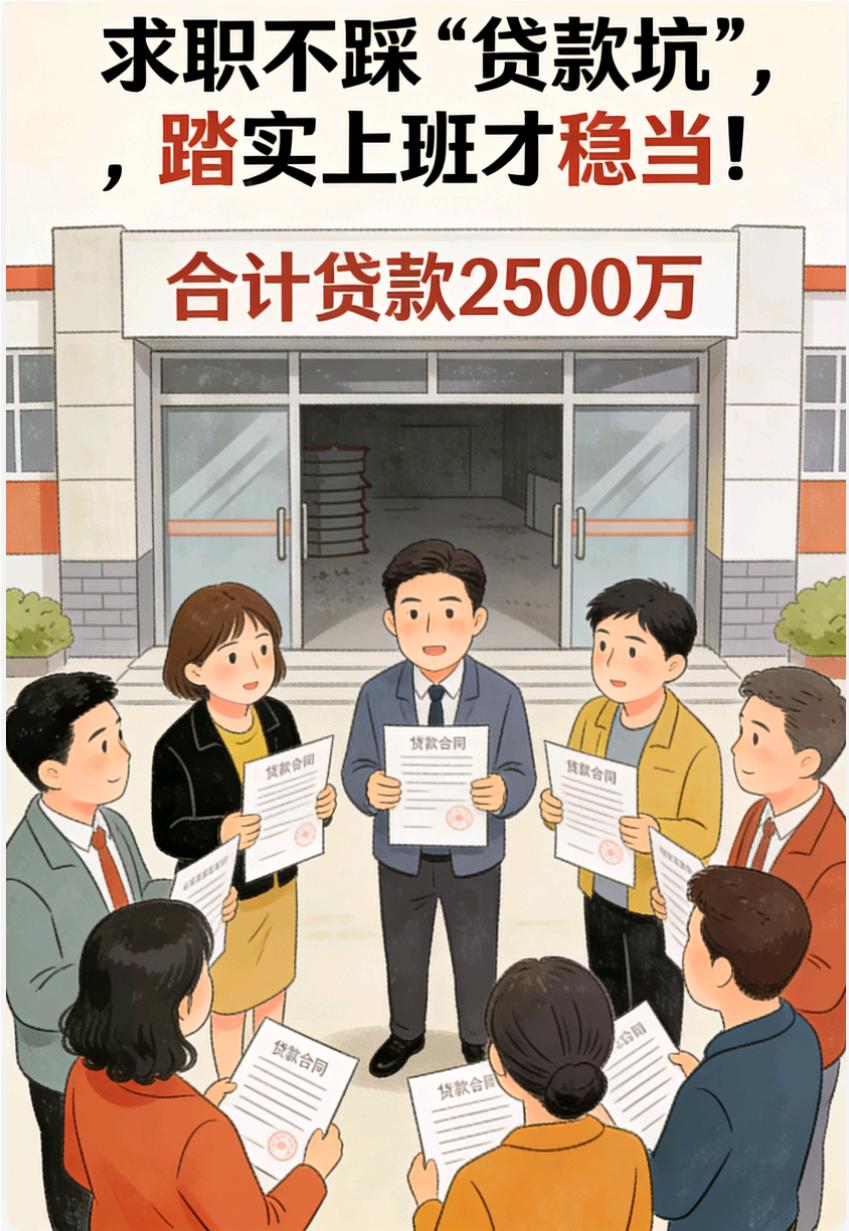 疯魔！8人贷款2500万上班，公司倒闭血本无归！
 
打工人找工作，竟要倒贴巨款
