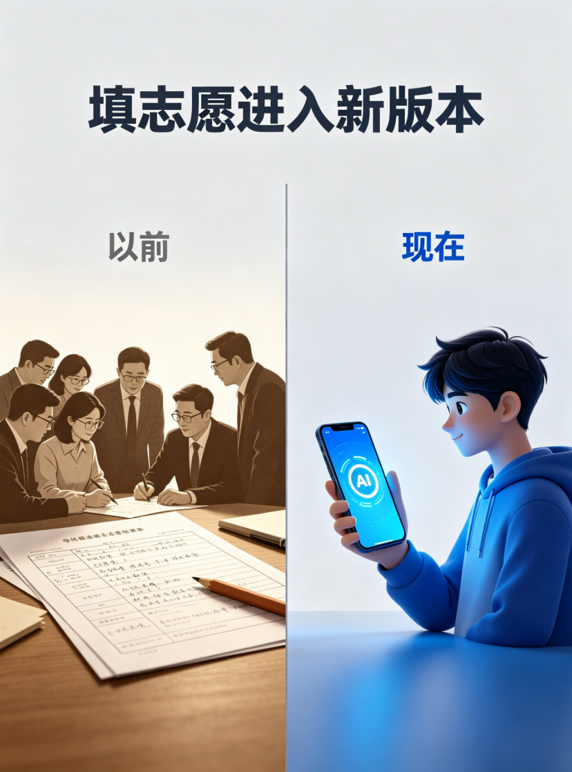 今年高考生填志愿，感觉已经进入新版本了。以前是爸妈、老师、学长学姐一起出主意。现