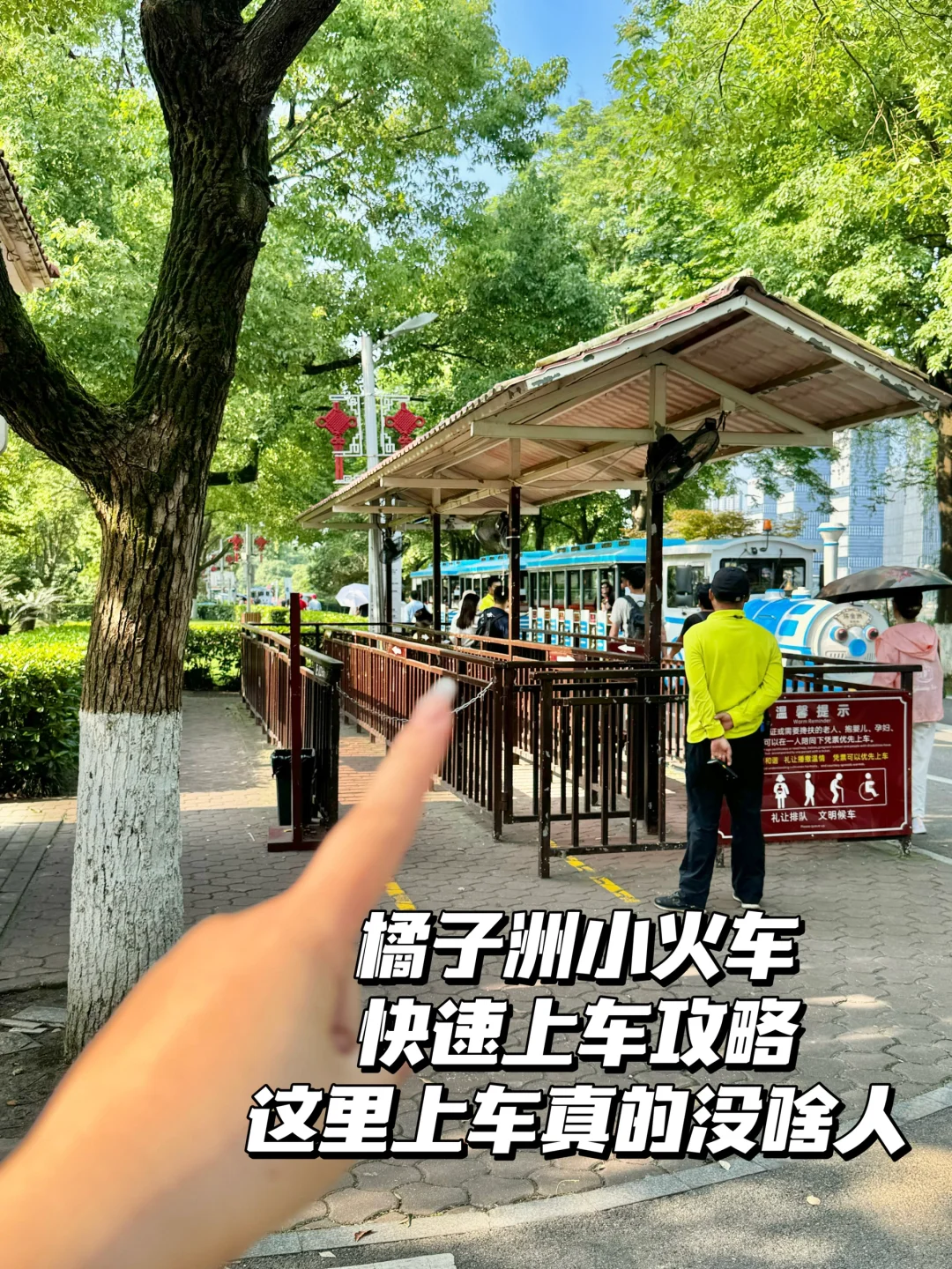 几分钟快速到达橘子洲头！快速上小火车🚗