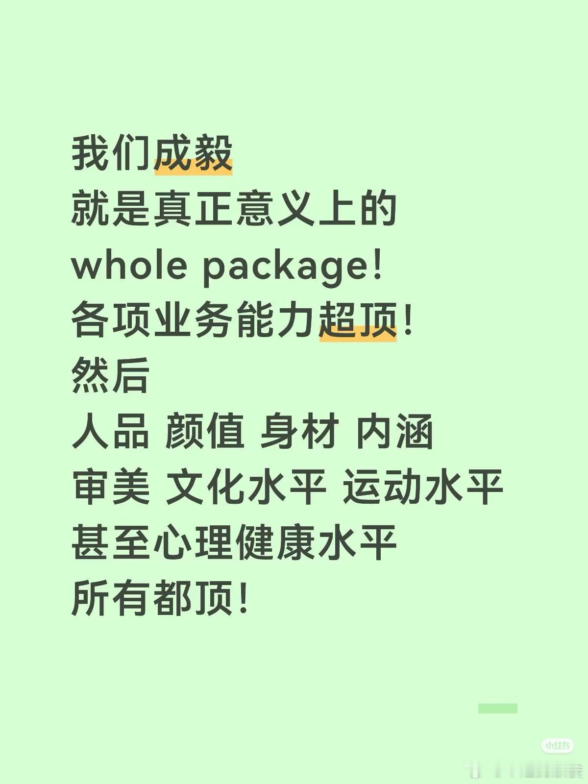 全方面优秀的成毅 