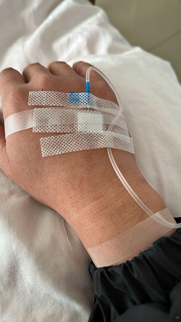 不看盘了，安心输液