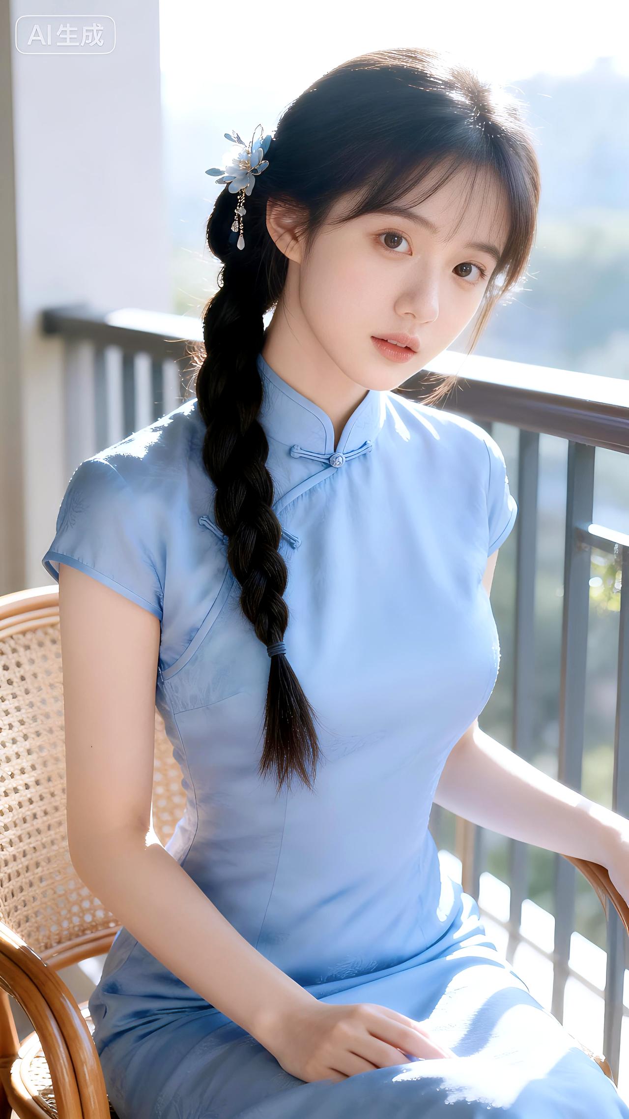 微风拂过阳台的藤椅，愿你眼里有光，心中有暖，每一天都轻盈自在。豆包 壁纸