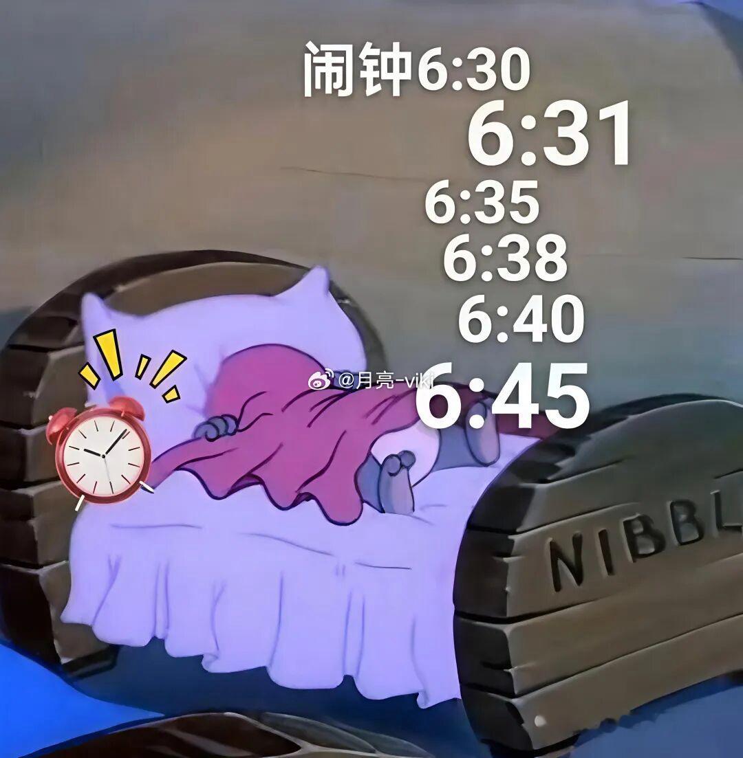 🛏️上说的话不要信，比如：我再睡五分钟。早上好～岑先生