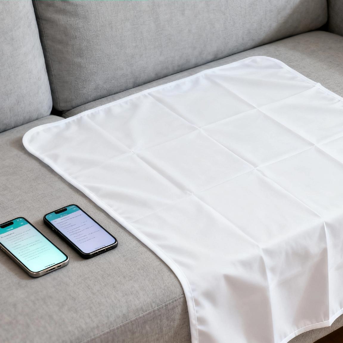 这事儿里的细节挺耐人寻味，
沙发上摆着无菌台布，
俩人先一起看手机学习，后来就用