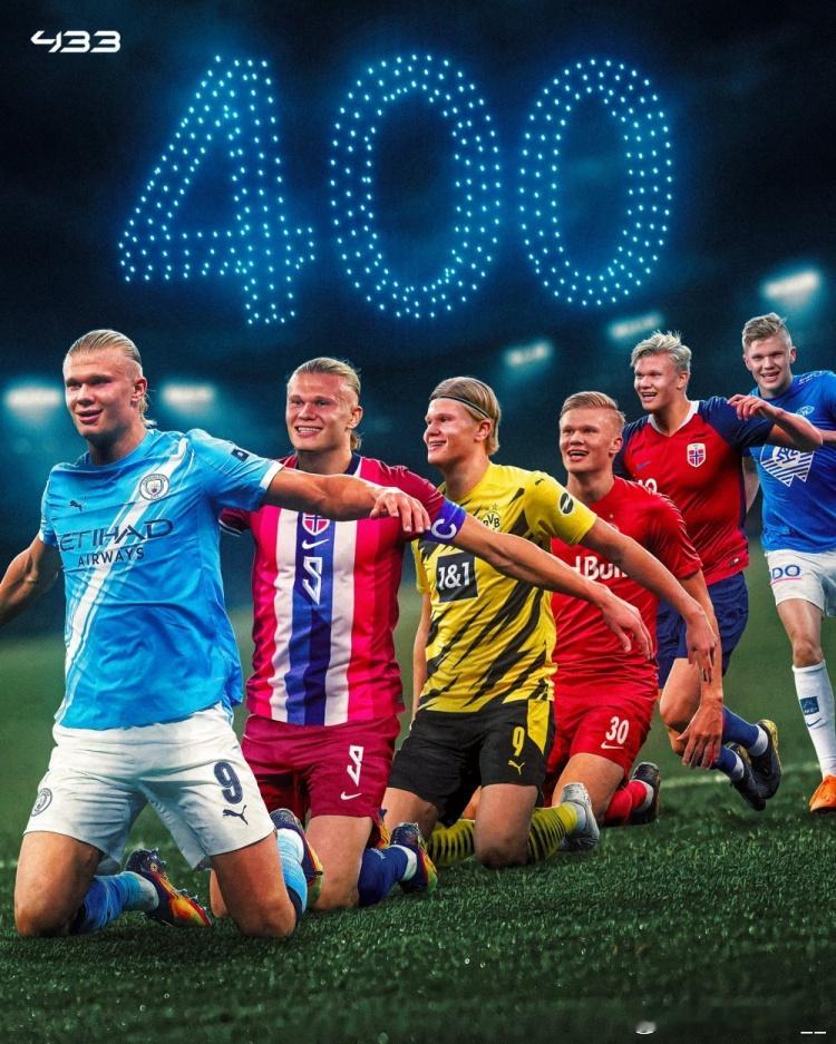 哈兰德职业生涯至今参与进球分布：曼城——144球23助多特——86球23助挪威—