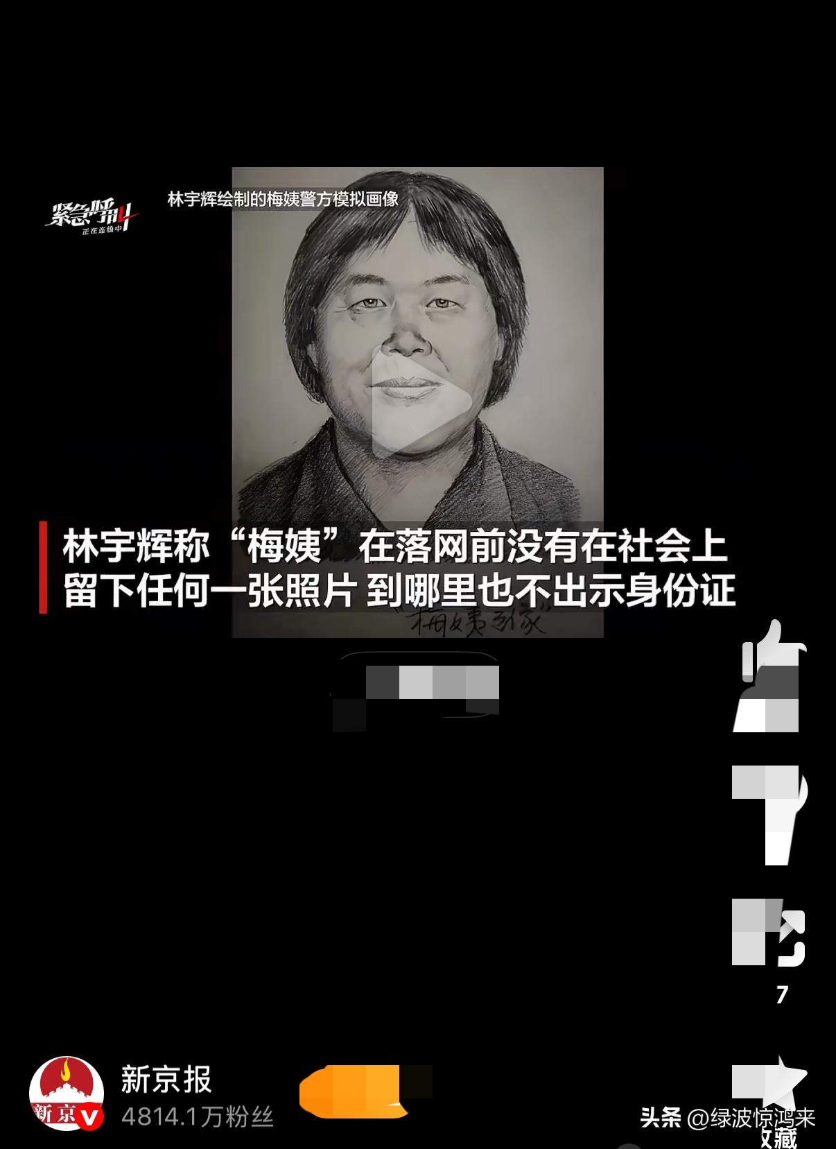 她没有在社会上留下一张照片，这是怎么做到的？现在到处是摄像头，每次出去戴口罩？公