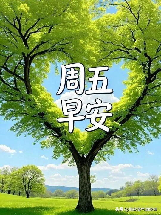 🌿 周五早安，绿意盎然，元气满满！🌿