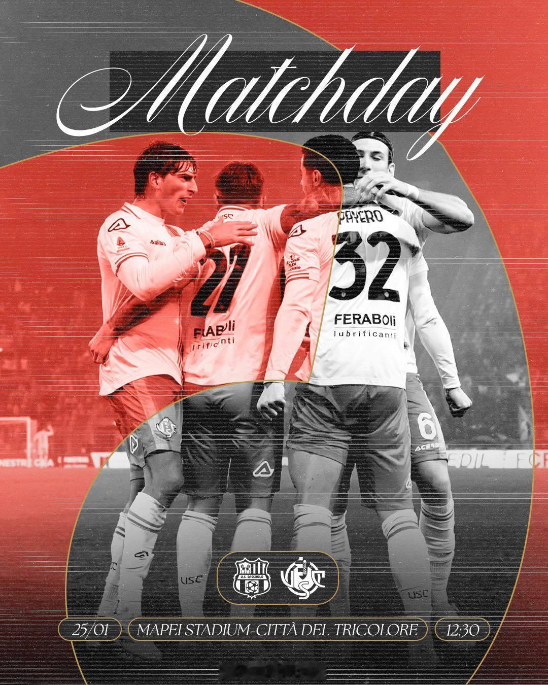 意甲 19:25，单口解说25-26赛季意甲联赛第22轮：萨索洛vs克雷莫纳，欢