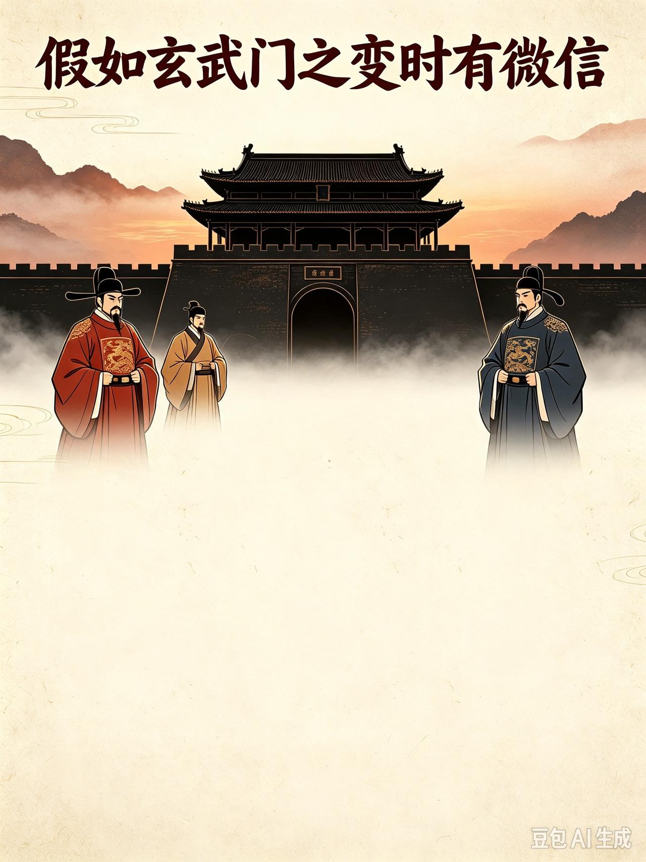 假如玄武门之变前就有微信:

张婕妤:        不好了太子殿下，秦王殿下进