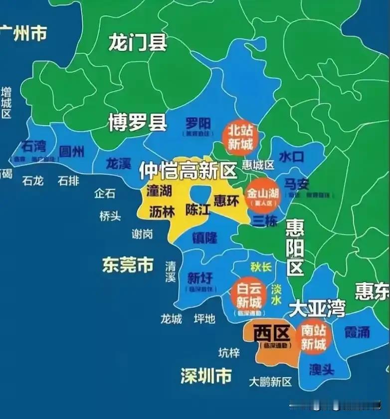博罗不直接临深圳，却和深圳有着剪不断的关联
 
从地理边界来看，博罗县并不直接和