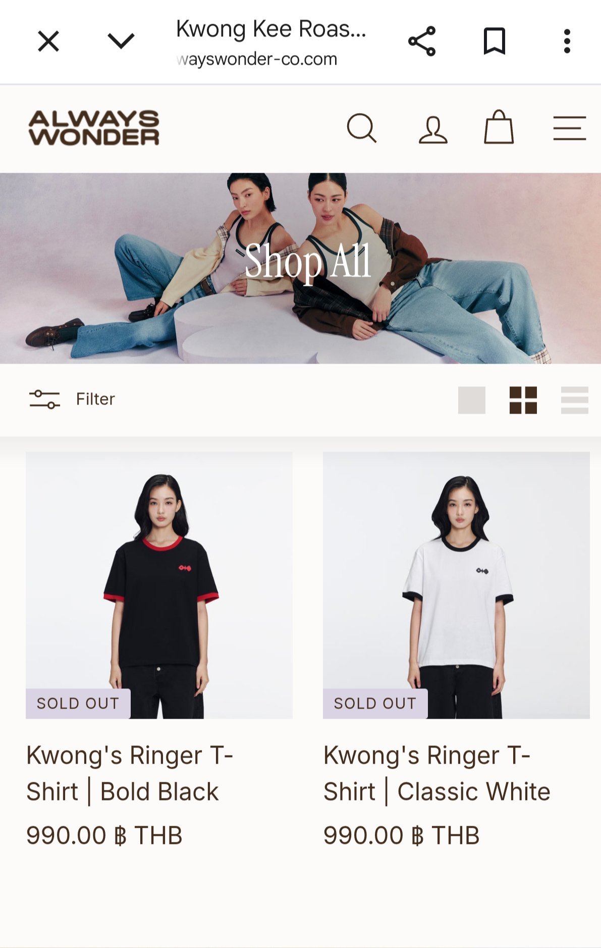 官网已经Sold out