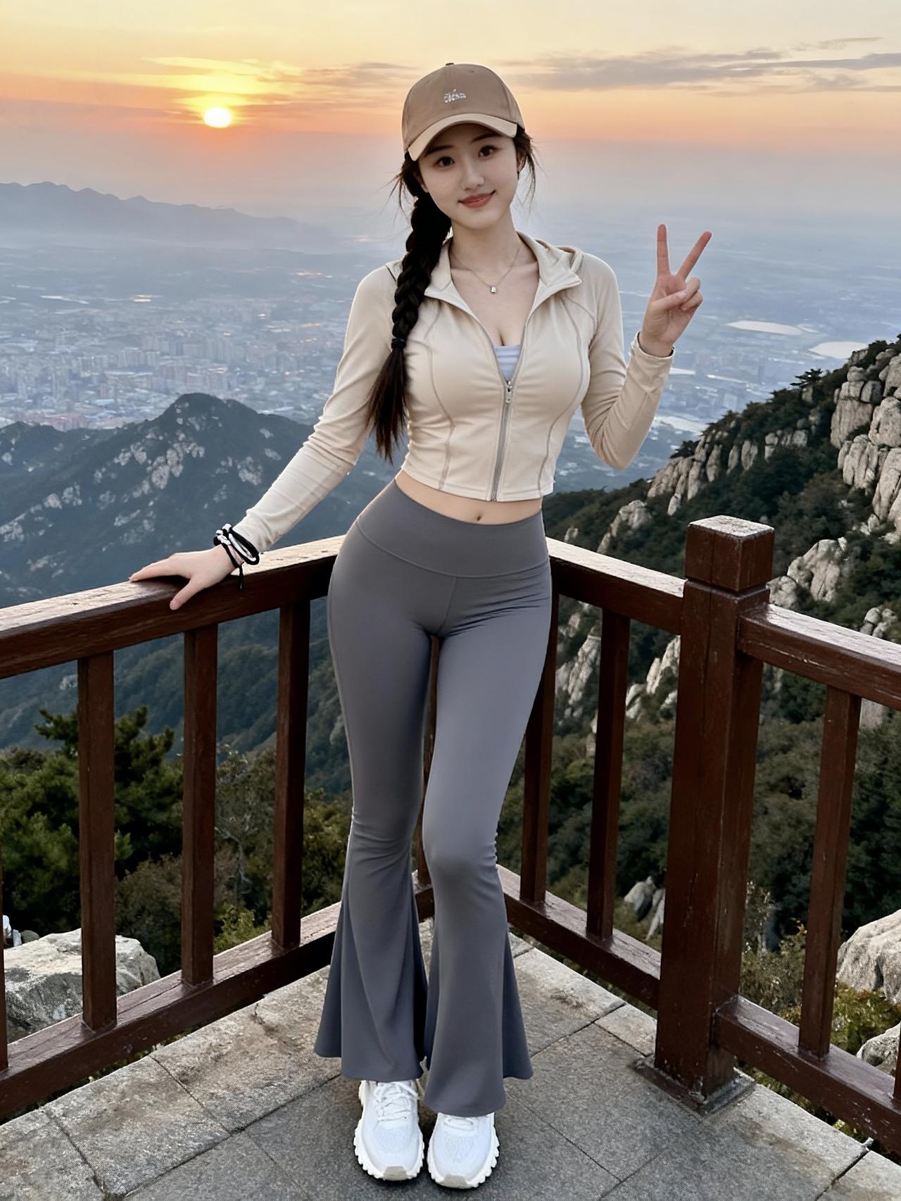 元气满满的一天，从山顶的日出开始！🌅💪🏃‍♀️