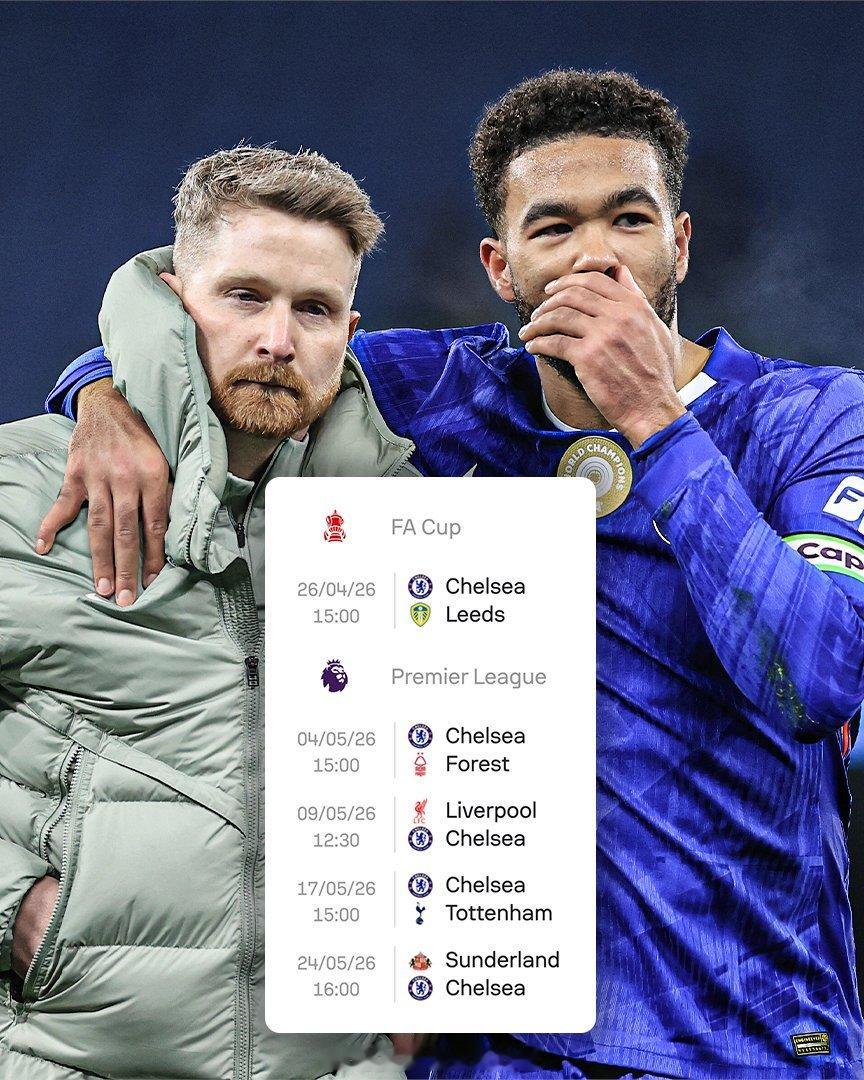 【切尔西的欧战目标】卡罗姆-麦克法兰，本赛季第2次出任切尔西临时主帅，带队打完本