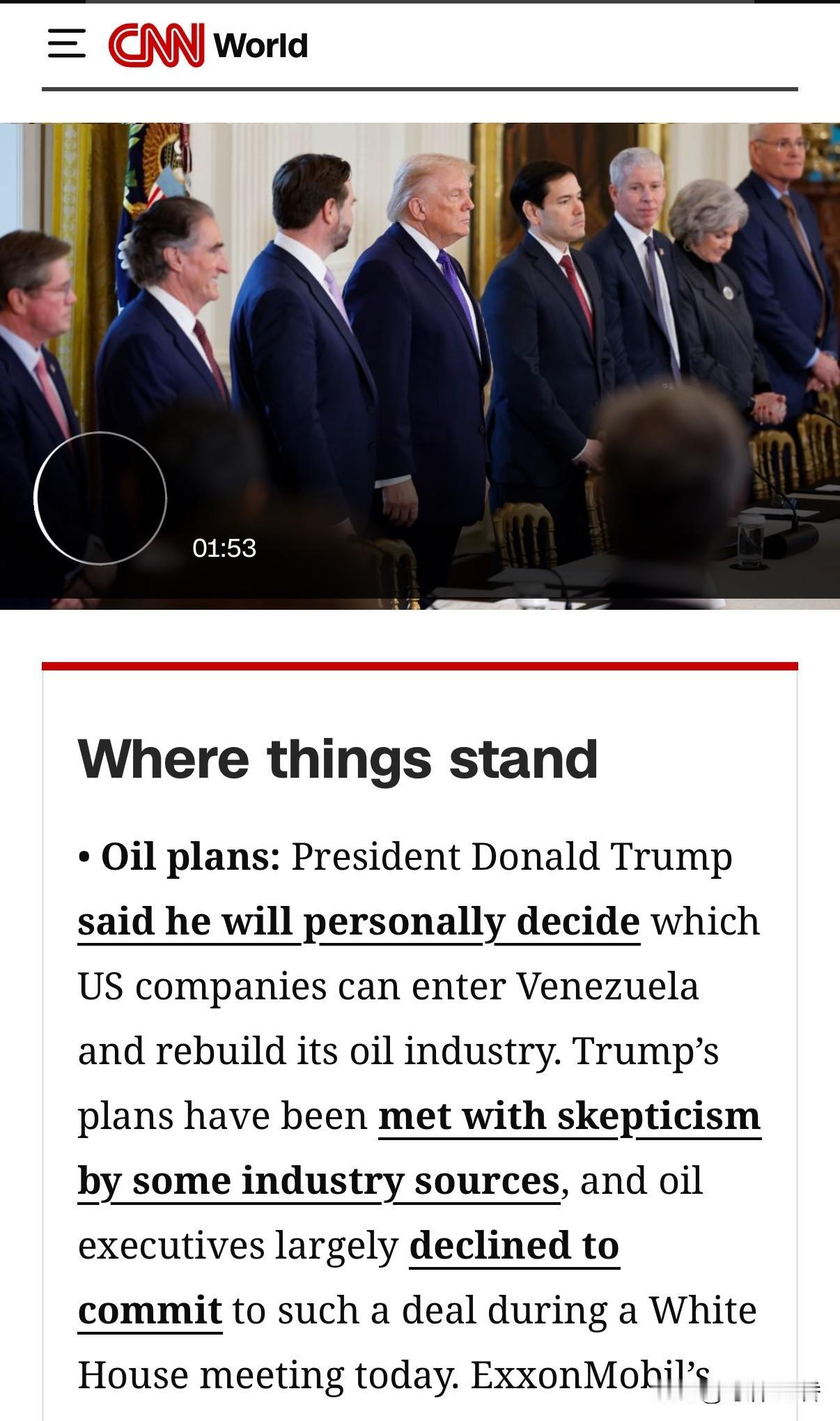 川普政府这算是赤裸裸地掠夺吧。
  川普表示，他将亲自决定哪些美国公司可以进入委