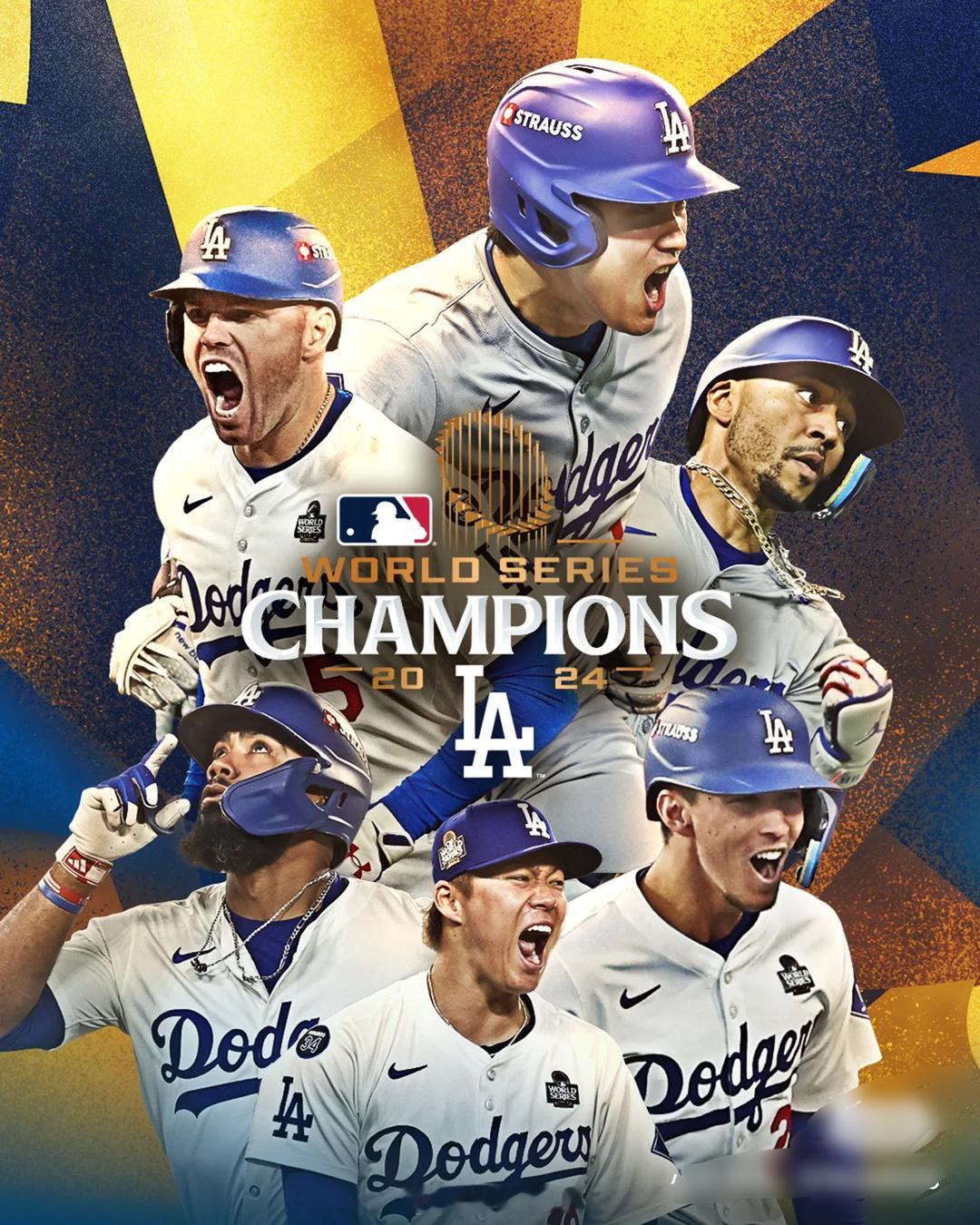 #杨紫[超话]#  紫妹你也太厉害了吧，洛杉矶道奇队夺冠🏆玄学不由你不信👍 