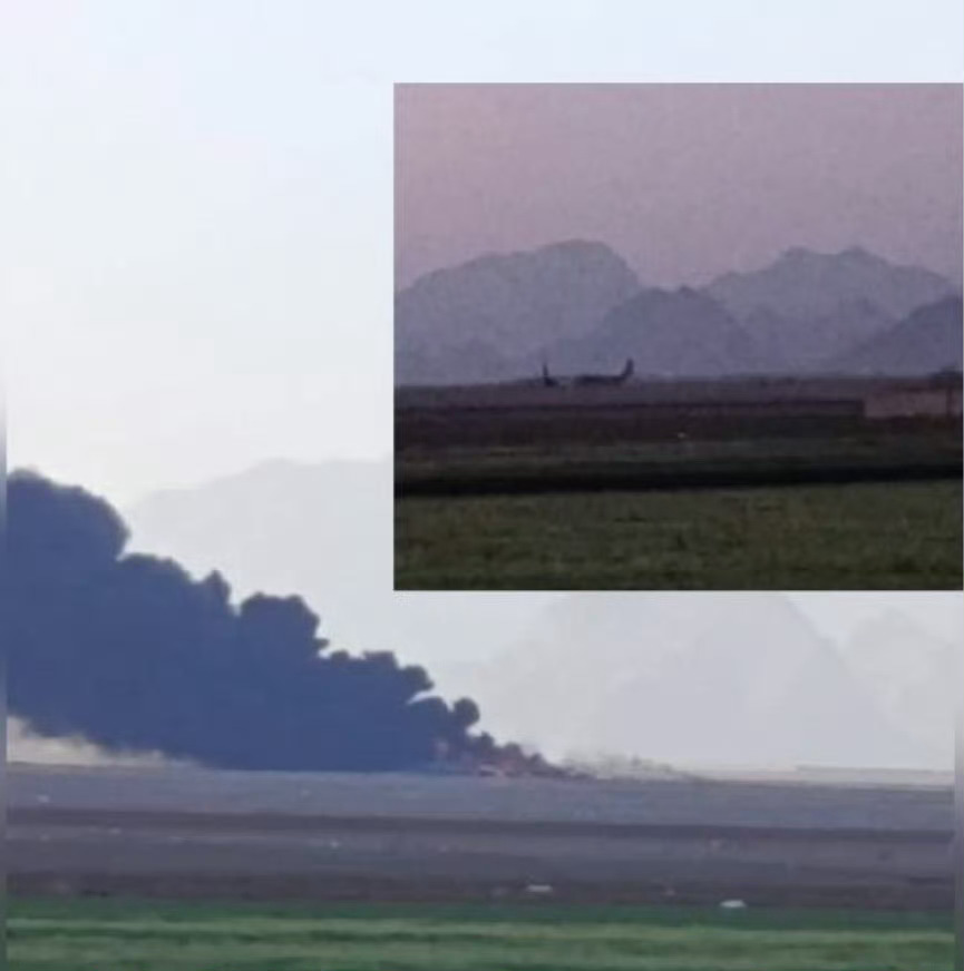 突入伊朗境内野地着陆的美军C-130特战型，据称有受困而被自己人炸毁的美伊以冲突