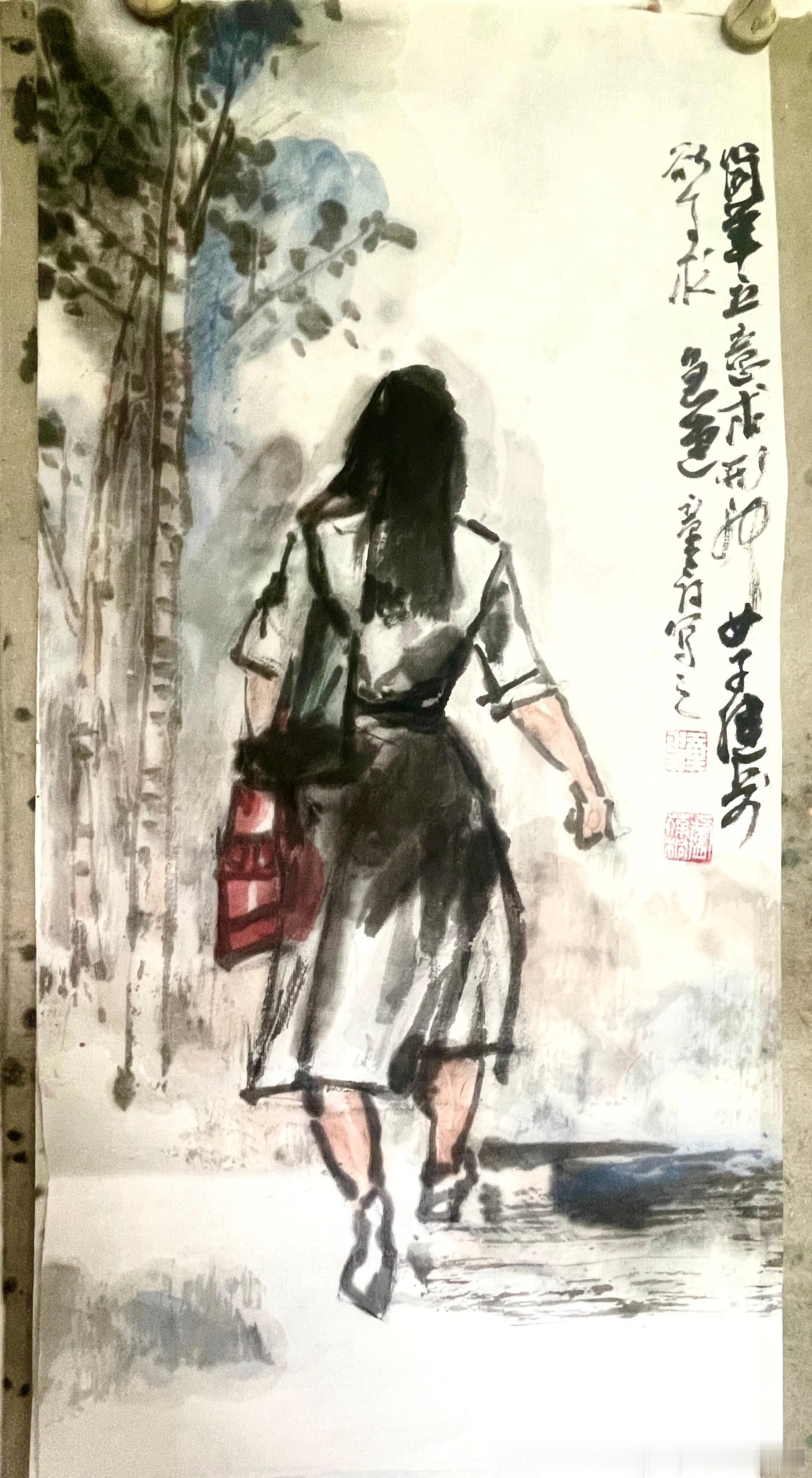 卢氏水墨  简笔立意求形神（女子健贤欲事求） 