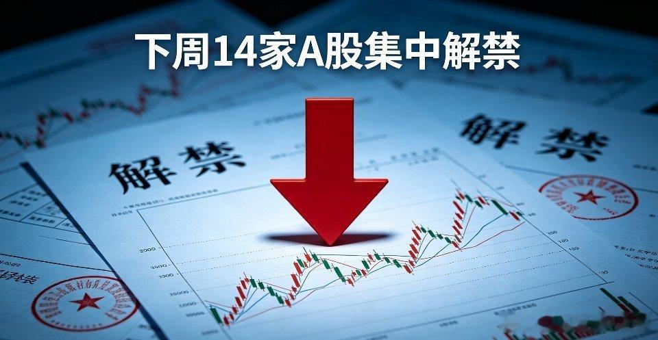 下周14家A股集中解禁6月22日-6月26日下周迎来批量解禁窗口，合计14家上市