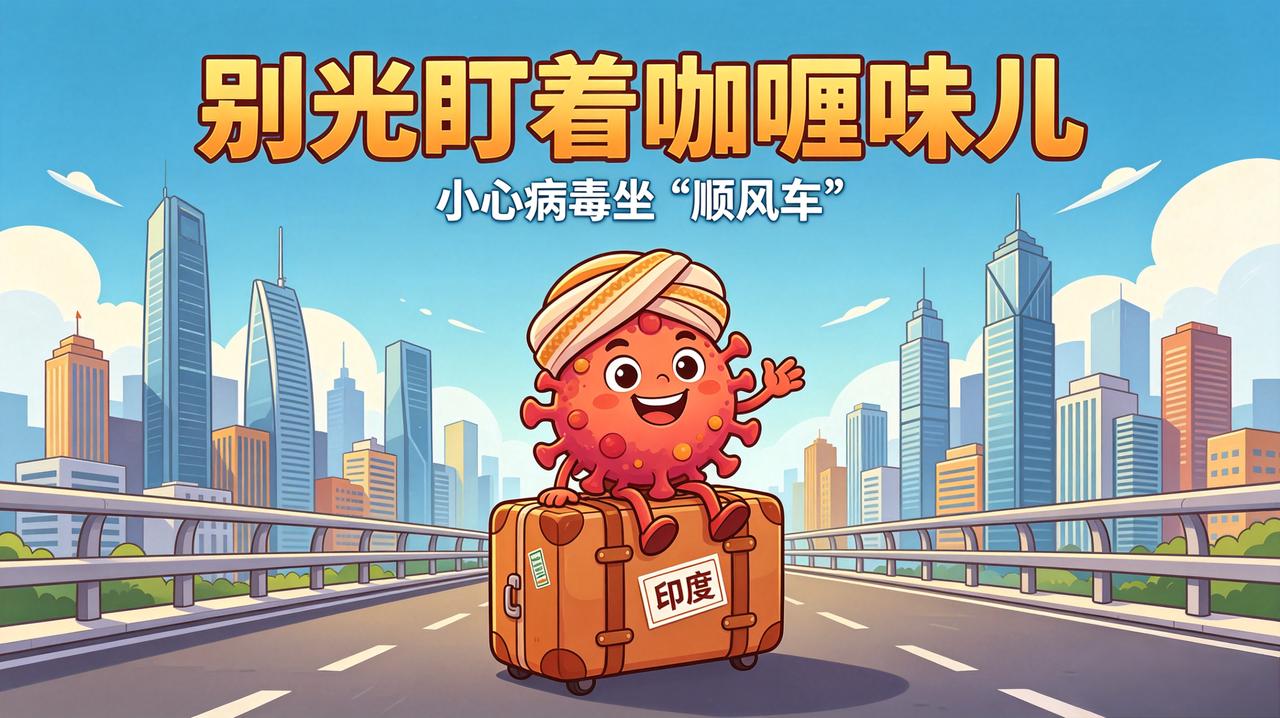 别光盯着咖喱味儿，小心病毒坐“顺风车”

听说最近有个新鲜说法：几个印度老哥揣着