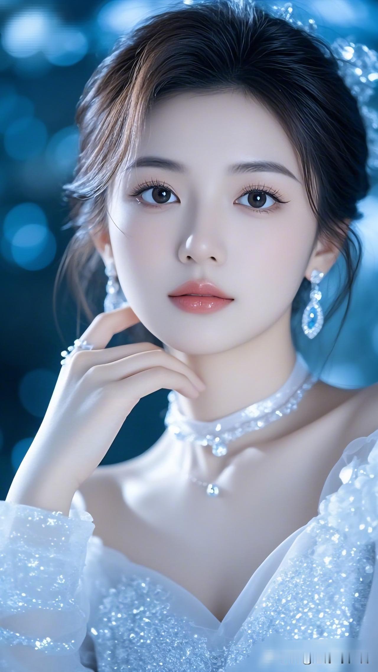 月华如练，美人如画。有气质的穿搭是怎么样的 梦幻蓝调，仙气飘飘，美得令人窒息！?