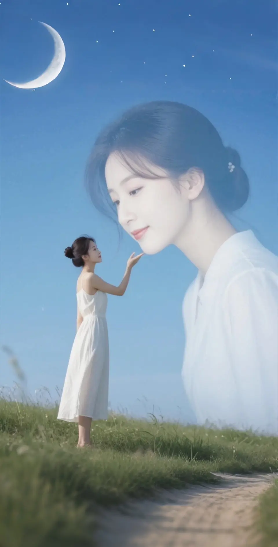 AI扩图 AI蓝天幻影随拍