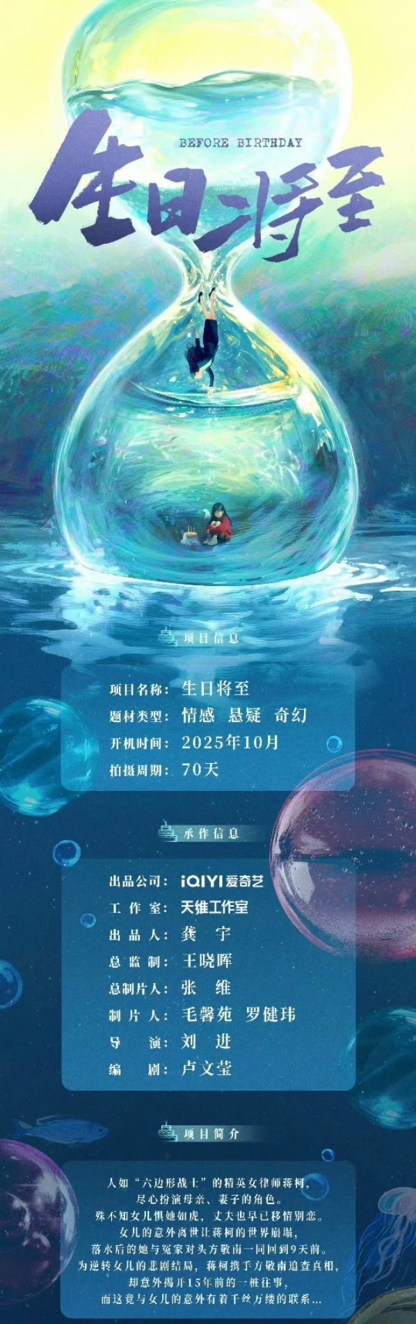 🍉孙俪《生日将至》孙阳此沙二选一，10月开机 ​​​