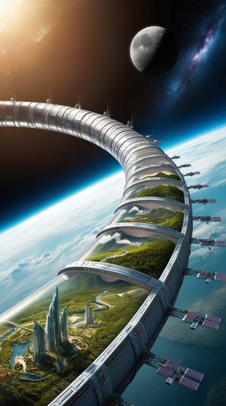 几个空间站设计投标方案，假如你是评委你选谁？…#遇见艺术# ​​​