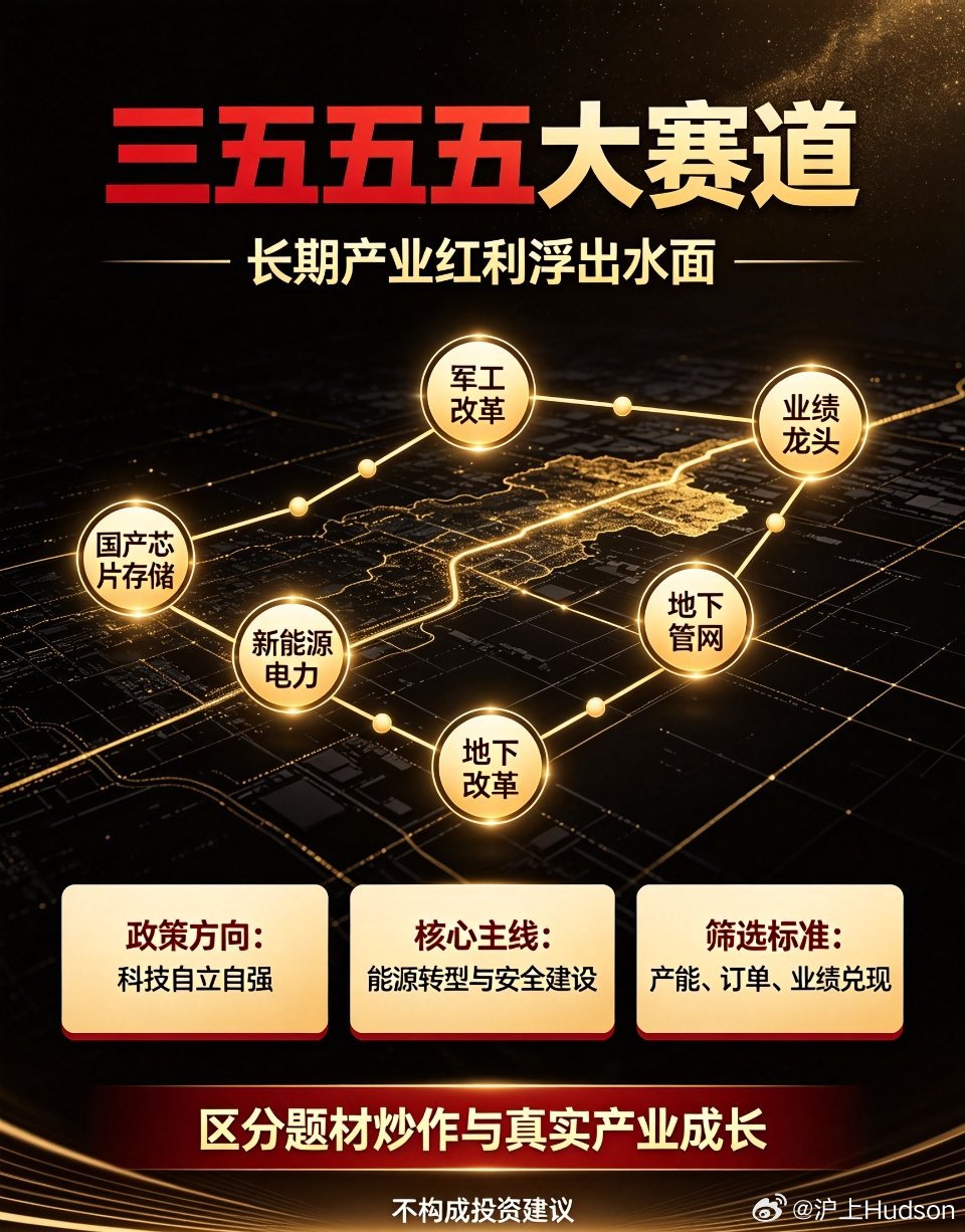 A股科技股拥挤度十五五布局五大赛道，长期产业成长主线全面清晰随着“十五五”规划落