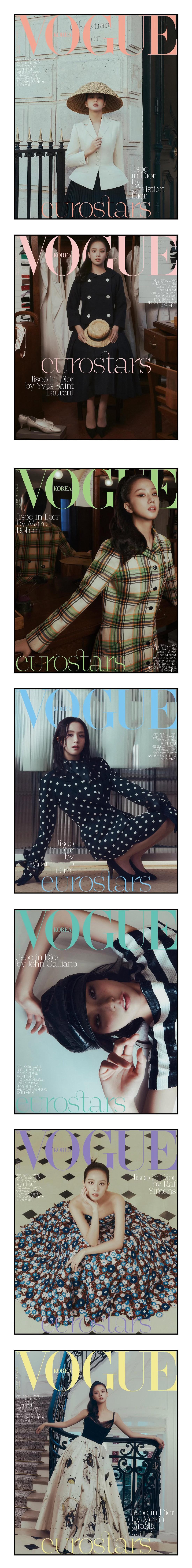 韩国时尚杂志2025.04月刊封面汇总【VOGUE】金智秀  x  DIOR【E