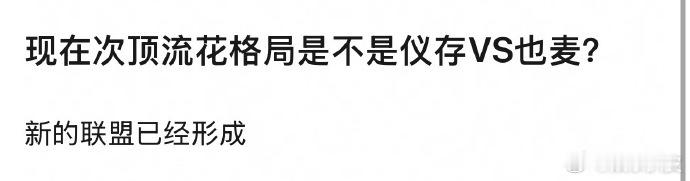 现在次顶流花格局内娱次顶流花现在次顶流花格局！网友提名：张婧仪、刘浩存、周也、赵