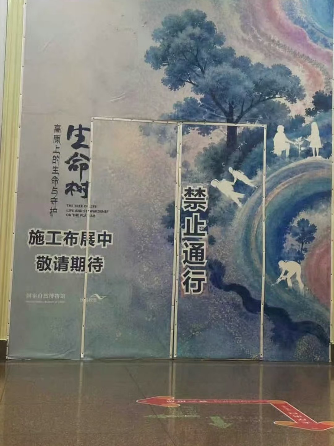 生命树在国家自然博物馆布展，西部野牦牛队感谢生命树！我们生命树真的很伟大！ 