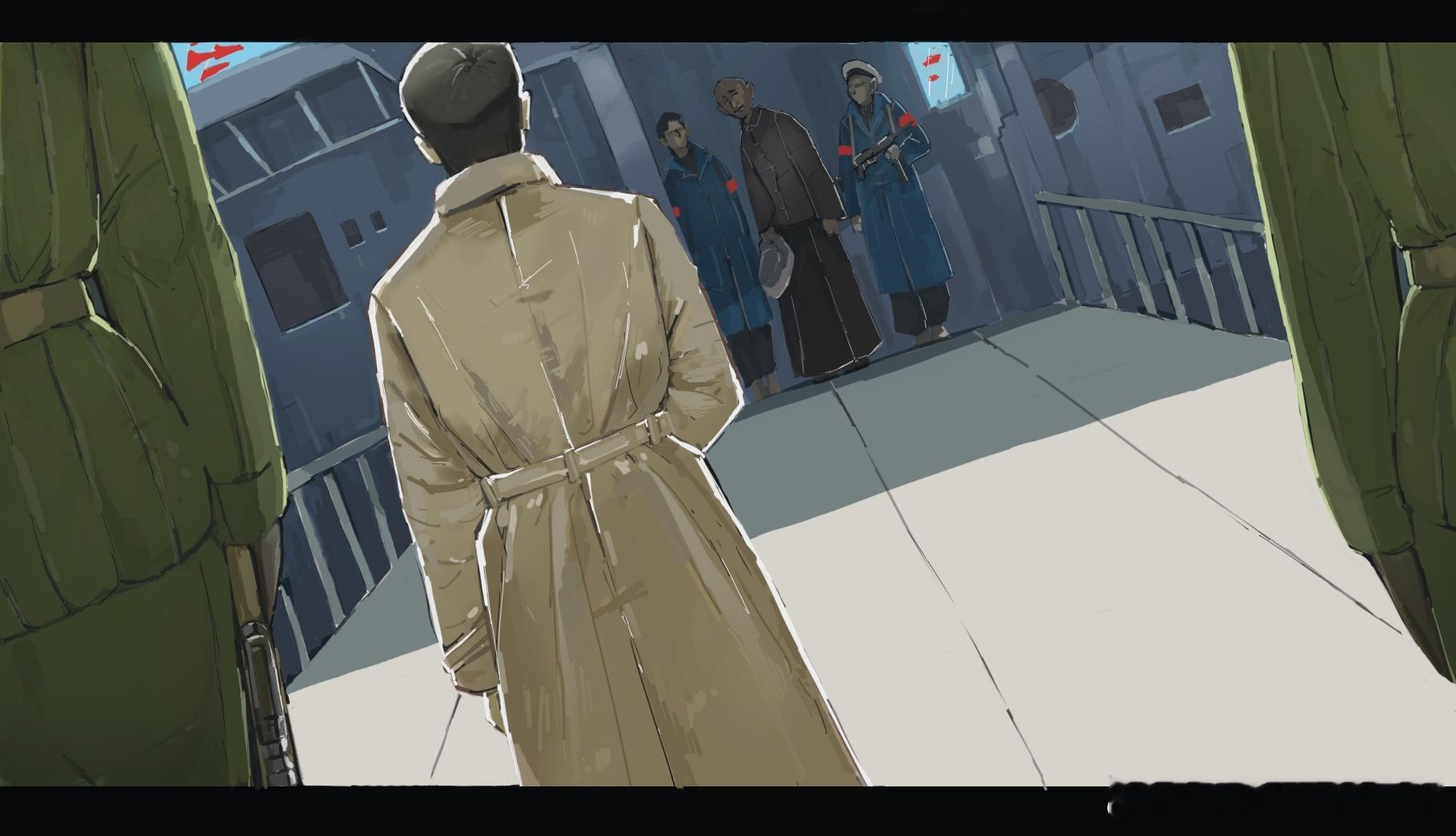 [架空-兰芳世界线]《周恩来在青岛港欢迎重庆号起义官兵和他们的俘虏蒋介石》194