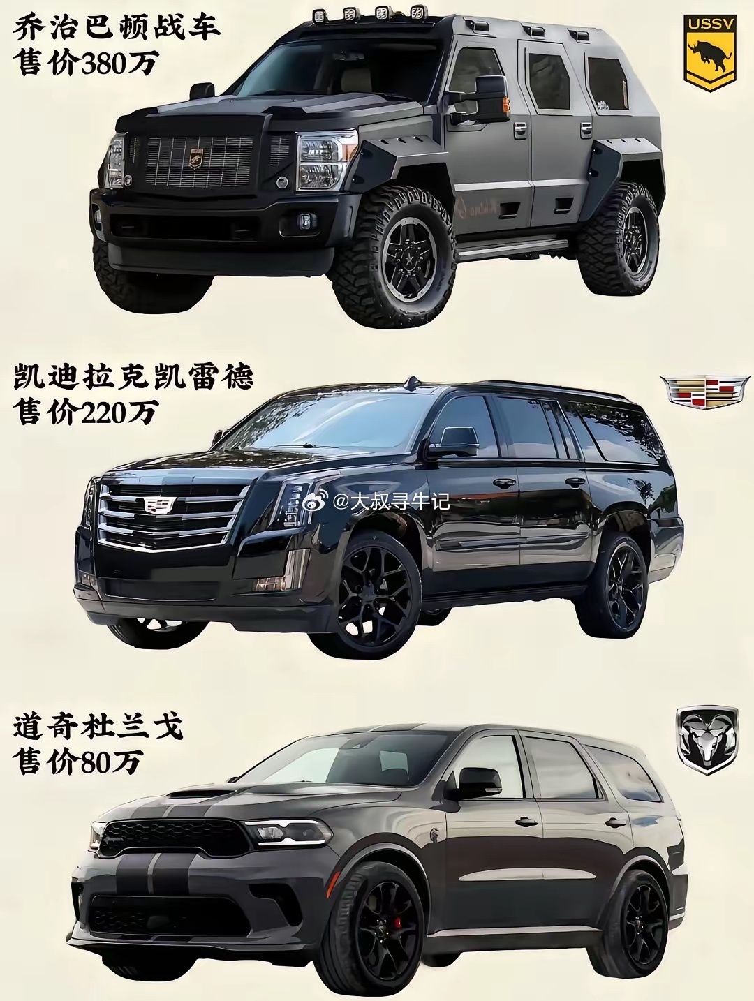 美式硬派越野天花板系列谁才是你的梦想座驾？硬派车辆