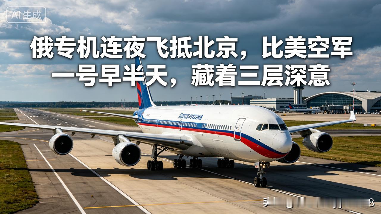 全球目光紧盯美方访华行程之际，一架俄罗斯伊尔-96-300官方专机悄然从莫斯科升