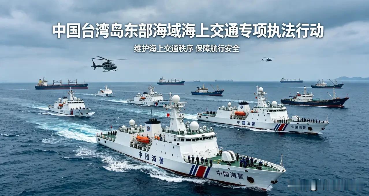 太解气了！交通运输部直接组织福建、广东海事局加上东海救助局，浩浩荡荡开进台湾岛东