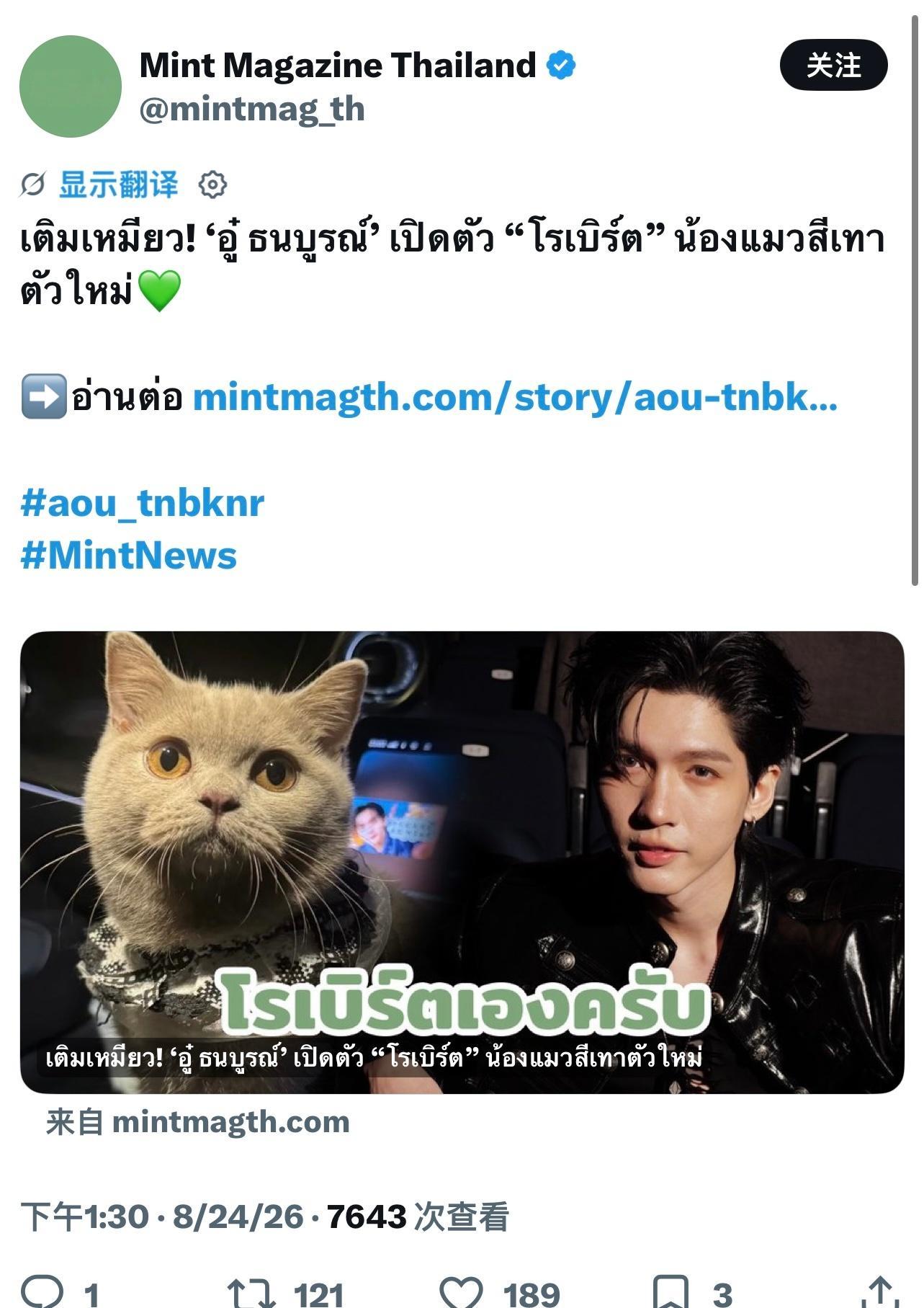 🌼：先熟悉一下我们吧，罗伯特就随时可以当网红哦555555原文：萌猫来袭！Ao