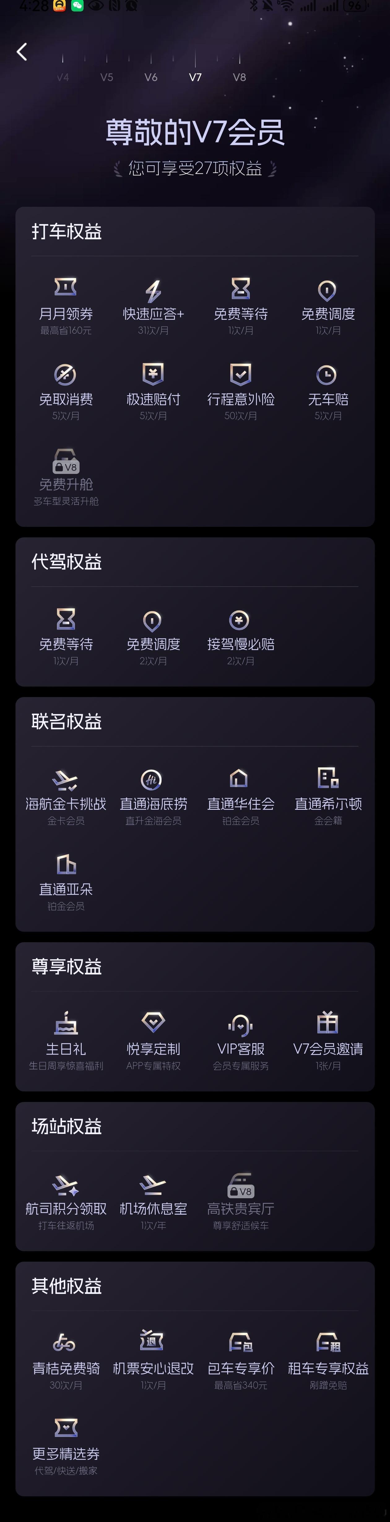 滴滴会员新升级 6月1日起，滴滴出行的会员体系全面升级！ 围绕用户日常通勤、商务