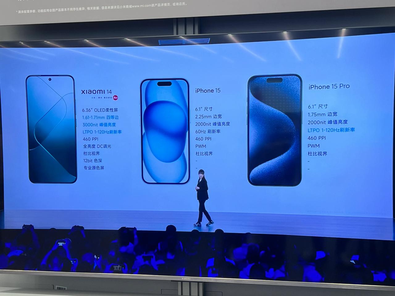 米14标准版全面对标iPhone15pro！

性能8gen3多核性能正式超越苹