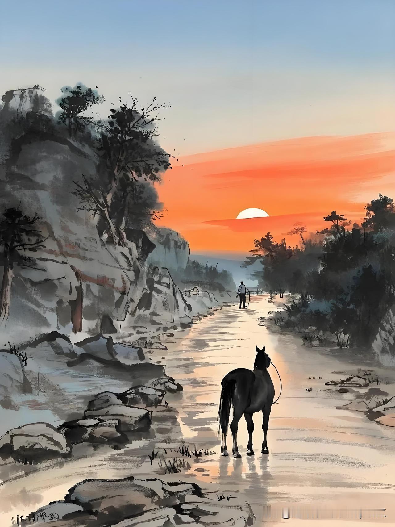 《偶见》
——明·徐祯卿
深山曲路见桃花，
马上匆匆日欲斜。
可奈玉鞭留不住，