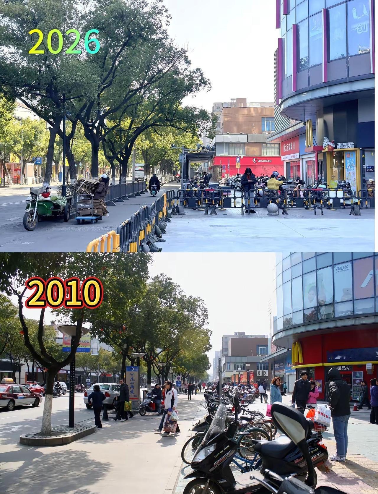 北门路。昆山记忆 2010的喧嚣，2026的静好。同一视角，两种流年。昆山这座城