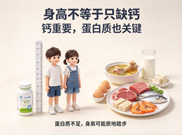 孩子身高增长慢只补钙？每日蛋白质摄入不足 30g，生长迟缓