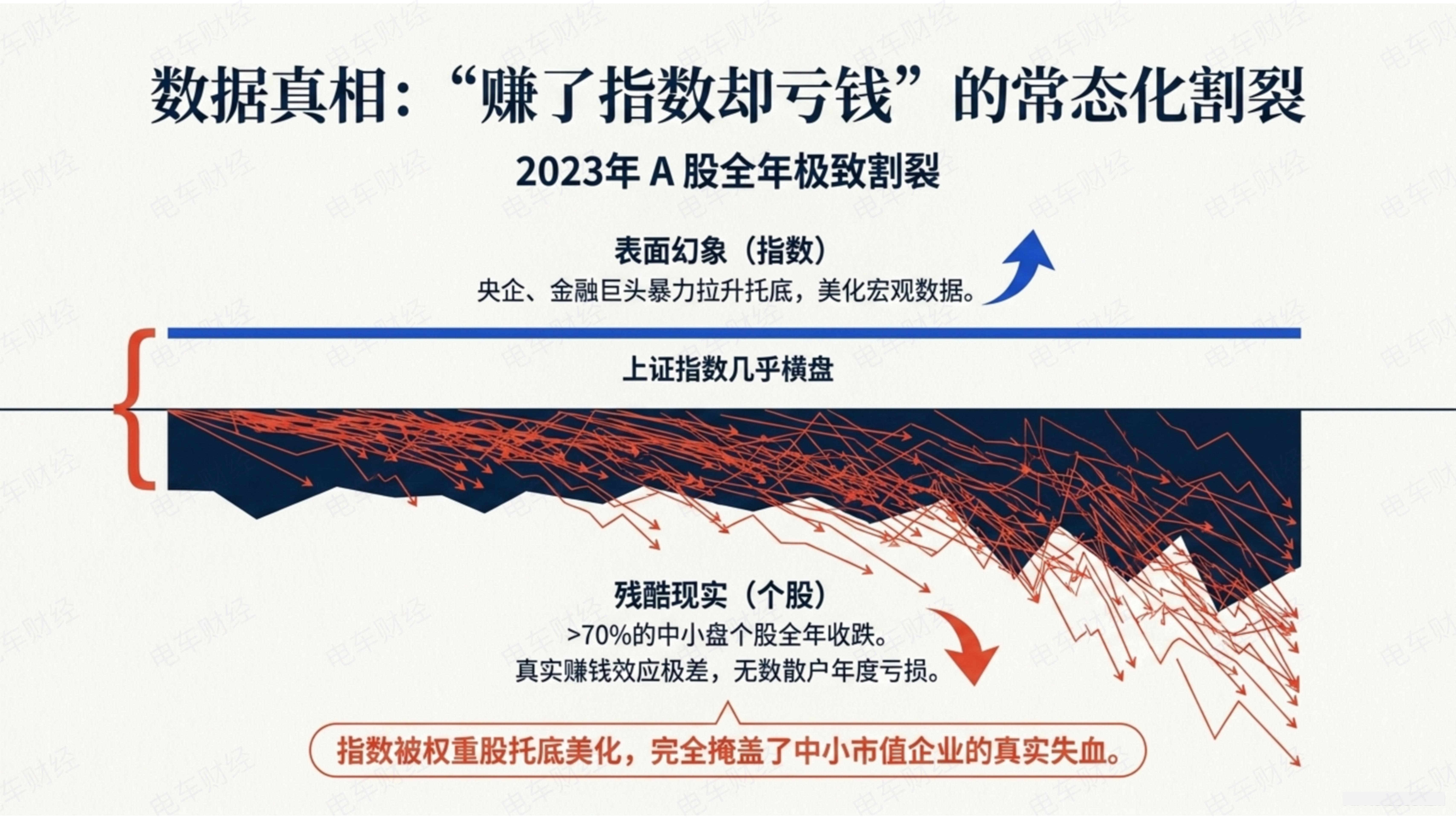 今年各大指数涨势如虹，个股却是普跌的这就是之前我们说的，股指不代表个股对于大多数