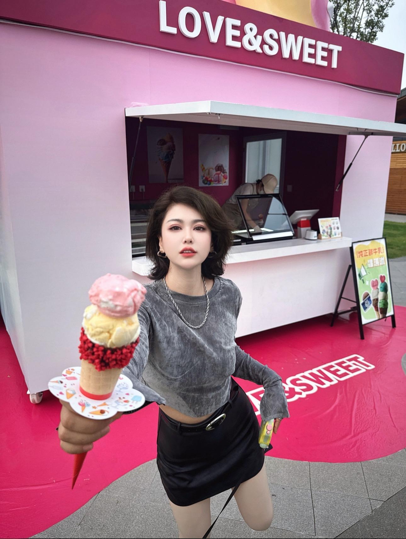 超美的甜妹穿搭分享 户外甜妹穿搭 甜系冰淇淋 夏天才是甜妹穿搭的主场