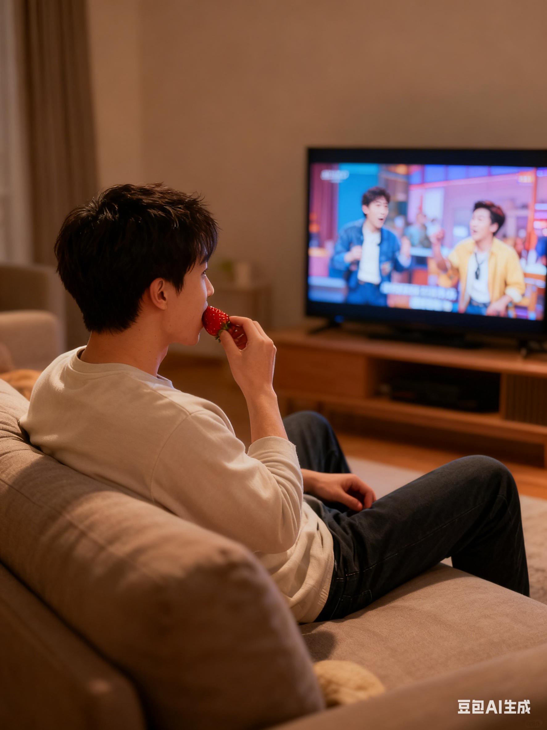 冬天的第一盒大草莓 男朋友送的！每一颗草莓都奶香奶香的，谁懂！被爱的感...