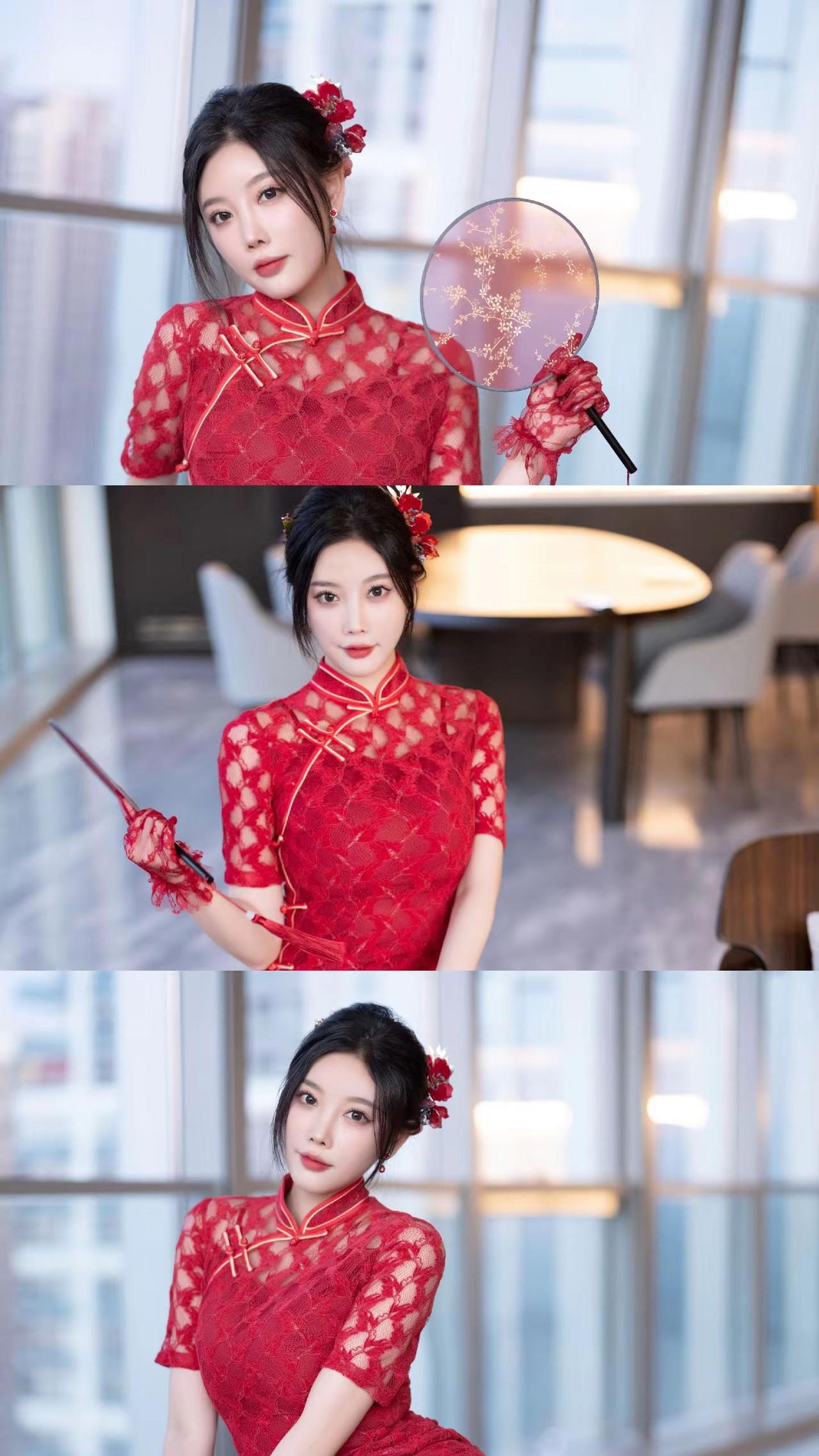 女神 美女 旗袍美女