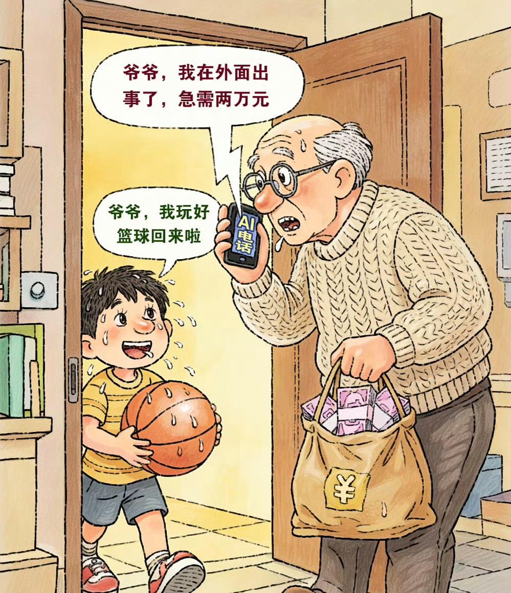 真的太缺德了！居然用AI模仿孙子哭着求救，专门坑老人！湖北黄石三位老人，一下子就