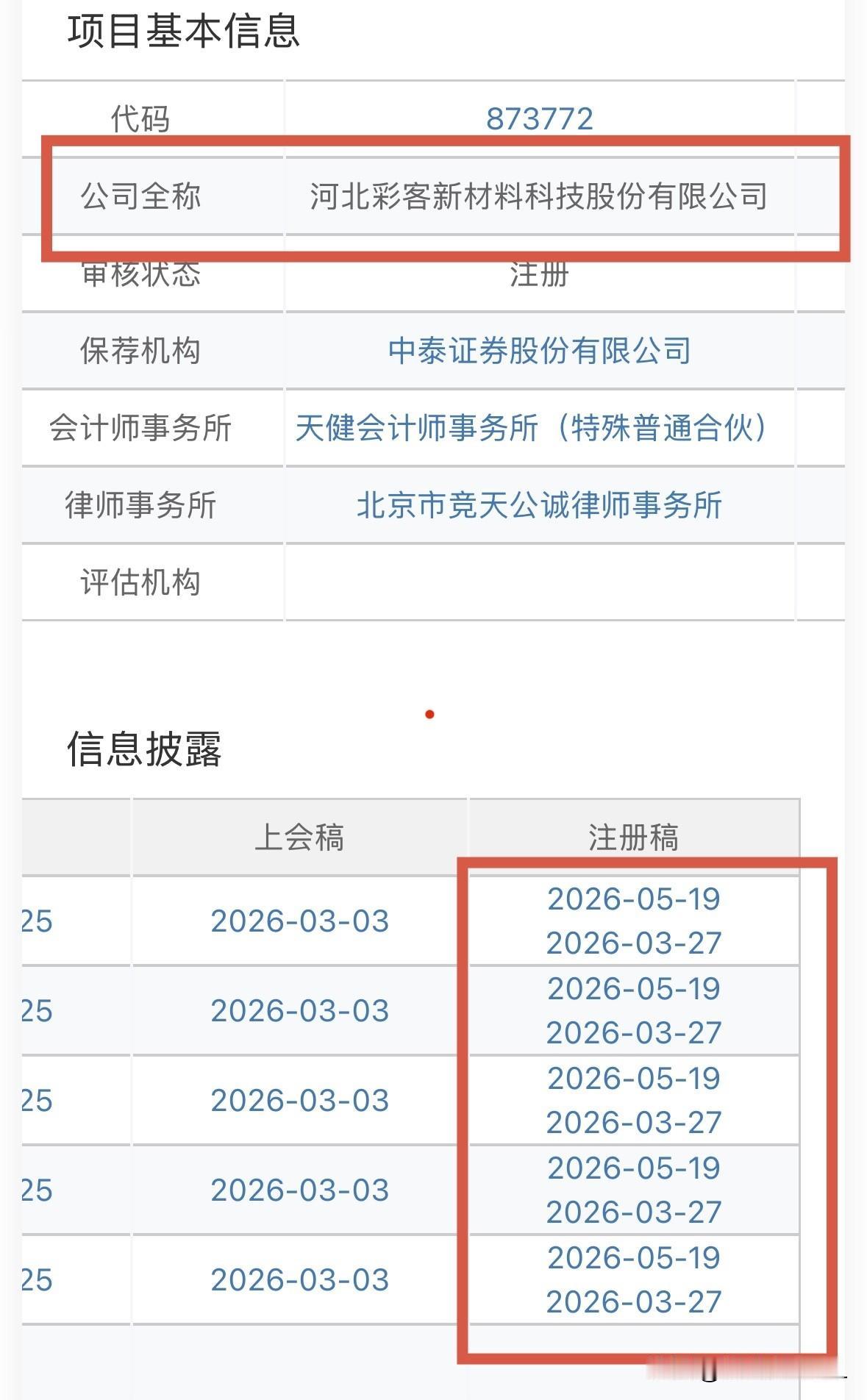 彩客科技深夜更新注册文件，预计下周发行

昨晚十点多，北交所网站发布消息，河北彩