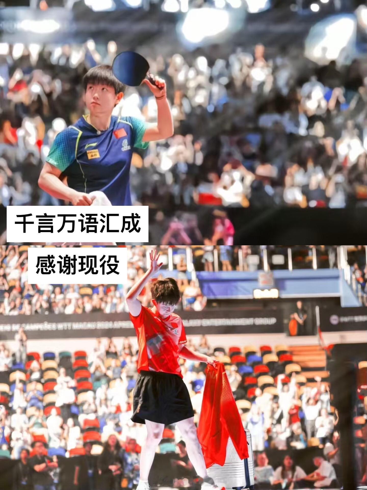 感谢现役 王楚钦  孙颖莎  乒乓球 体育精神 ​​​