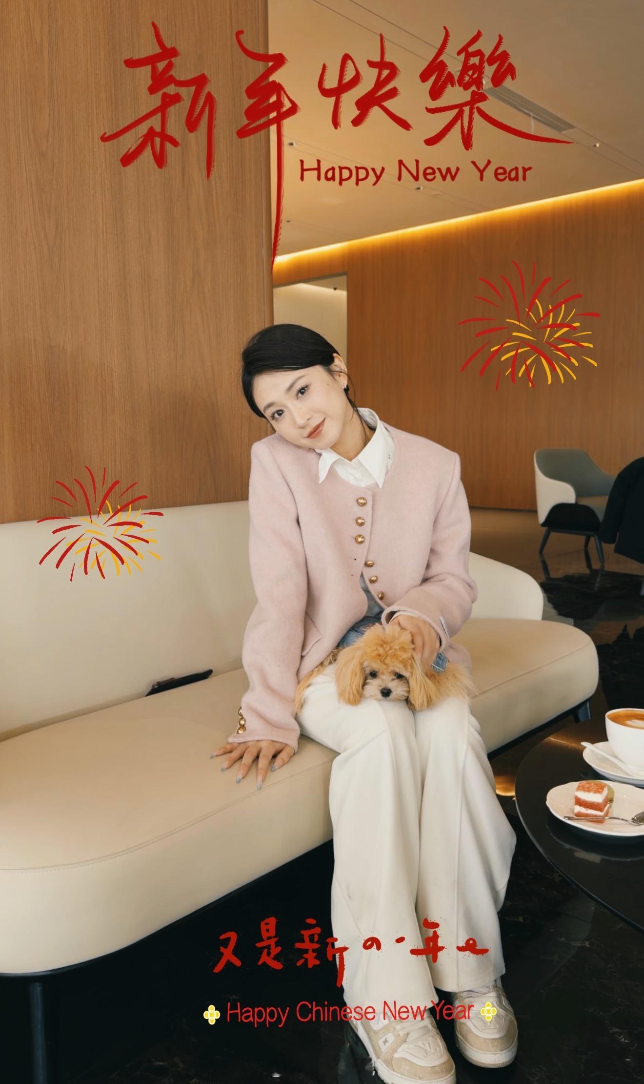 和闪闪一起祝大家新年快乐啦！🎆 